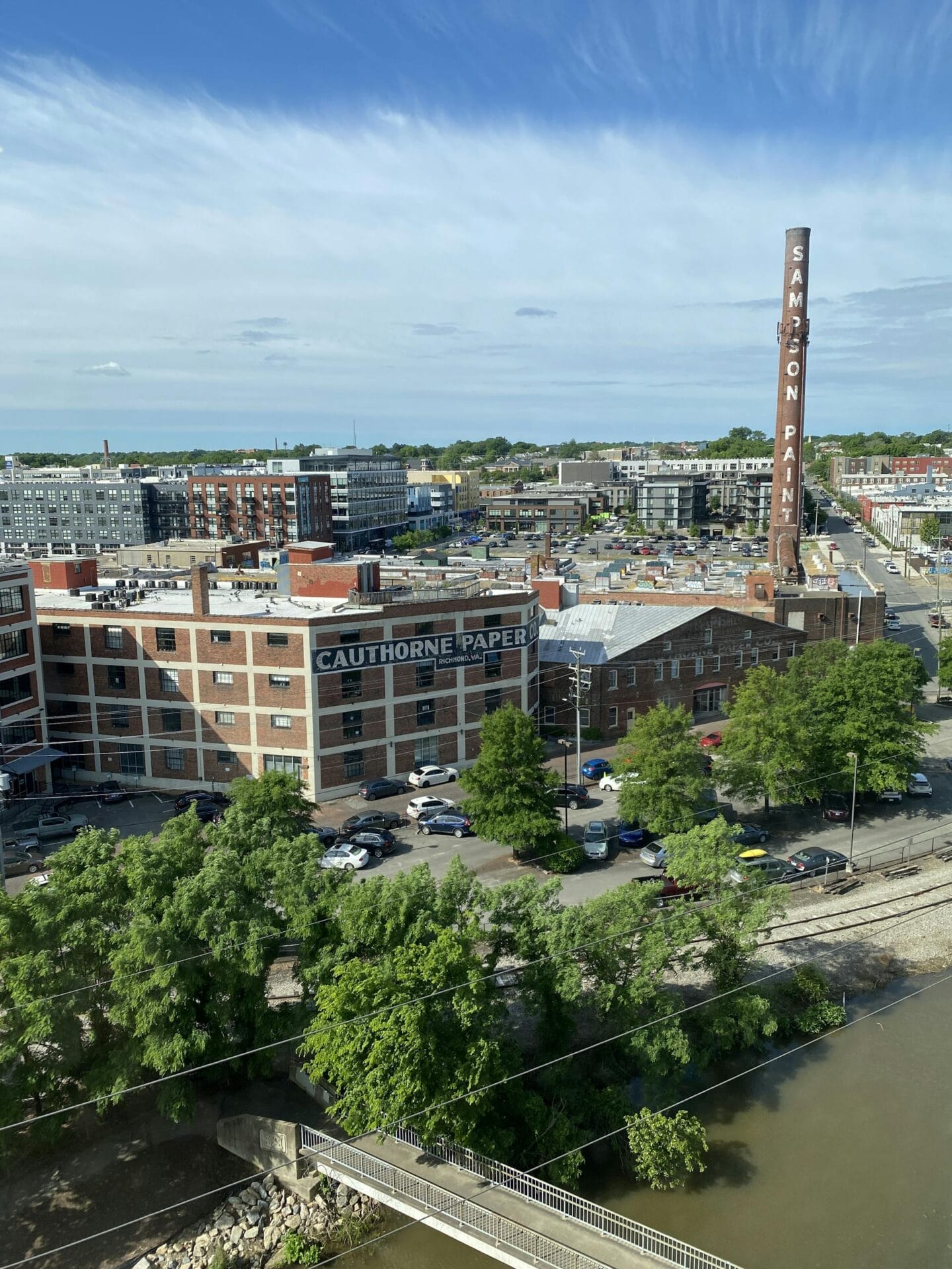 Aerial View of Richmond, Virginia, United States