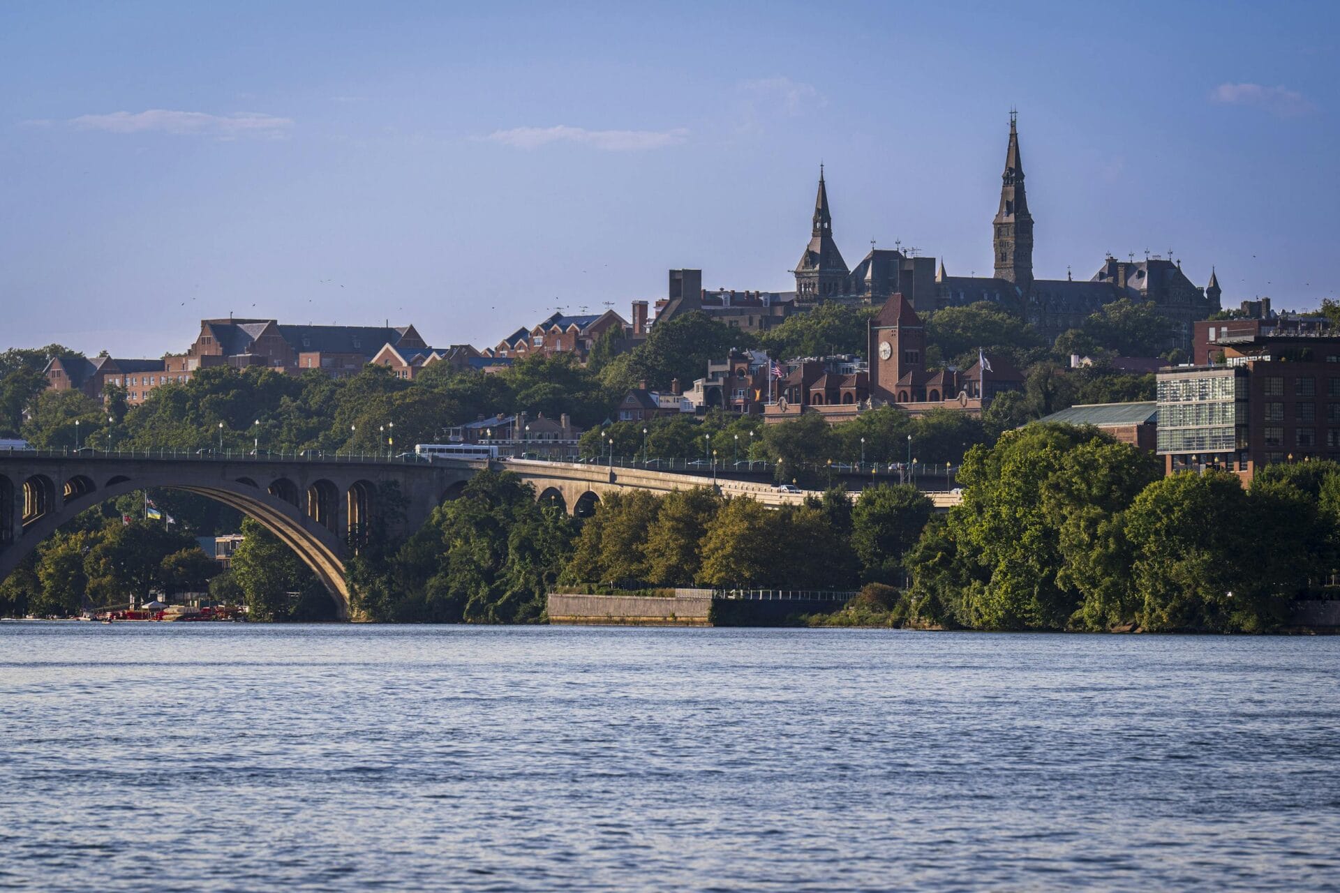 City Buildings Near the River